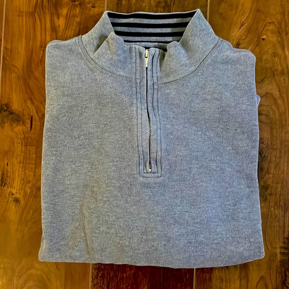 Faconnable Men’s quart zip sweater XL